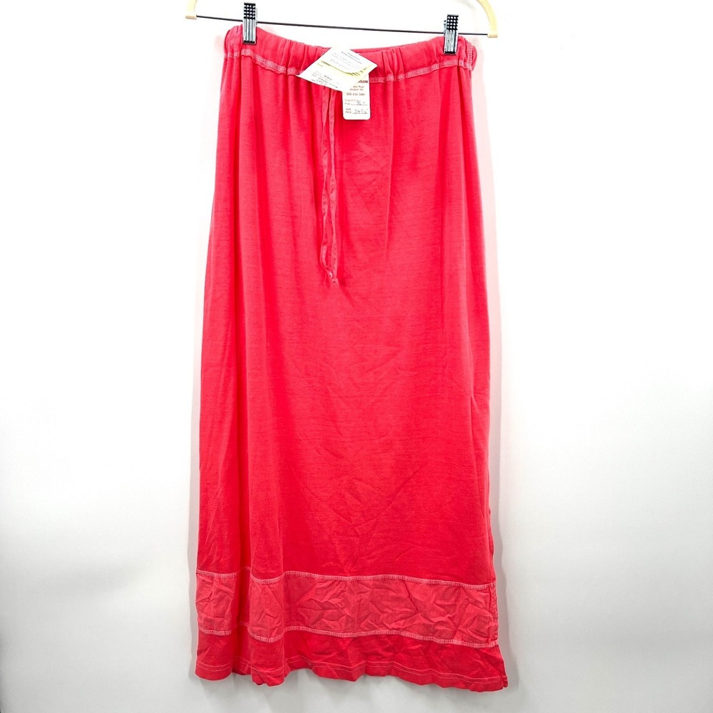 NEW vintage y2k Fresh Produce AHRSK baby rib skirt maxi boho‎ fairy coastal pink